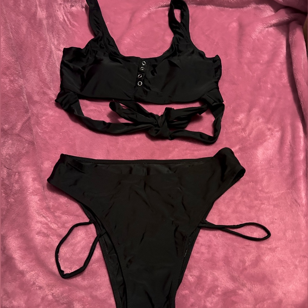 High waisted bikini swim suit
